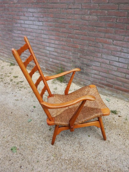 vintage-lounge-chair-armstoel-De Ster-Gelderland-Dutch-design-stoel-riet-rush-armchair-chair-Paolo-Buffa-00011